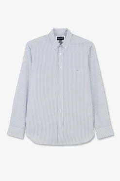Chemise Bleue A Rayures