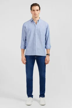 Chemise Bleue Unie