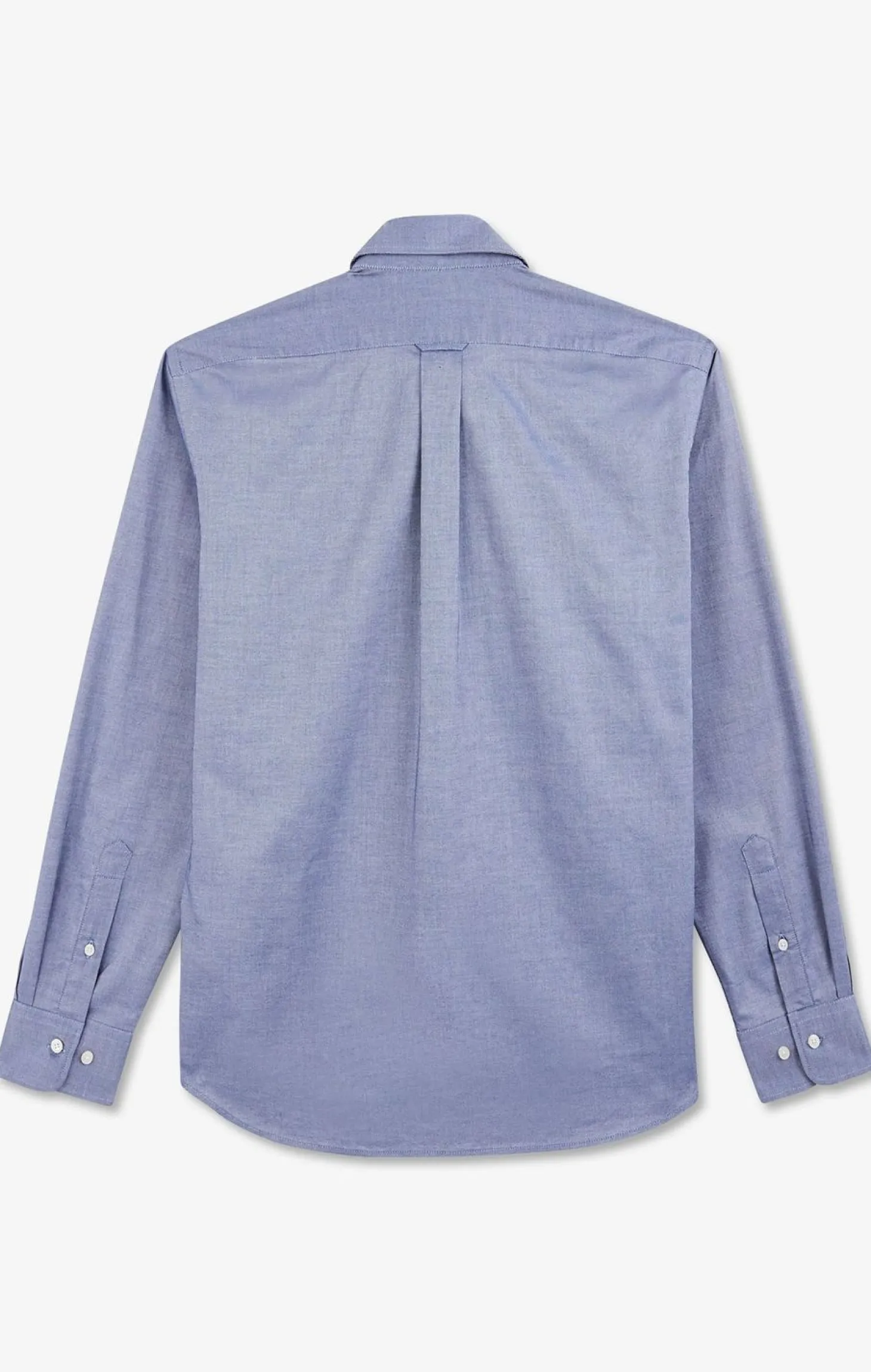 Chemise Bleu Marine Unie En Coton