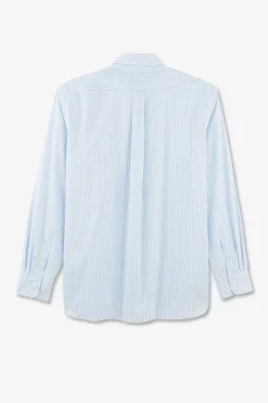 Chemise Ciel A Rayures Batons En Coton