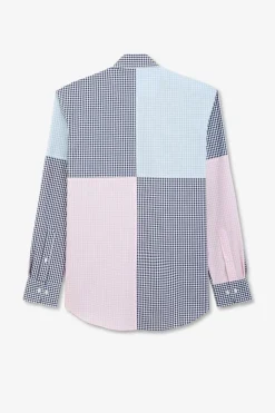 Chemise Colorblock A Carreaux
