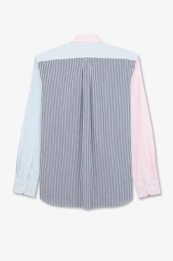 Chemise Colorblock A Rayures