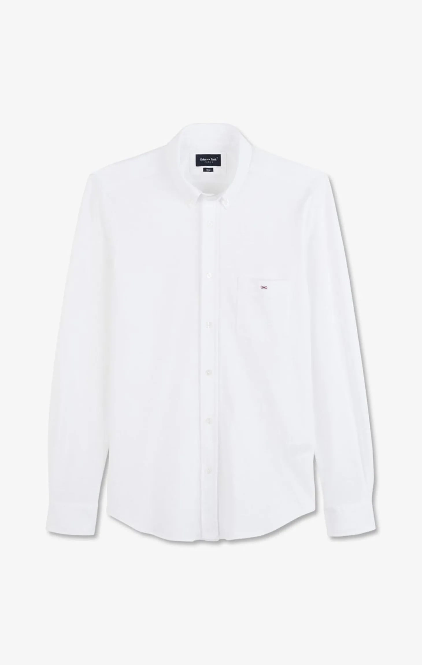 Chemise En Coton Pinpoint Blanc