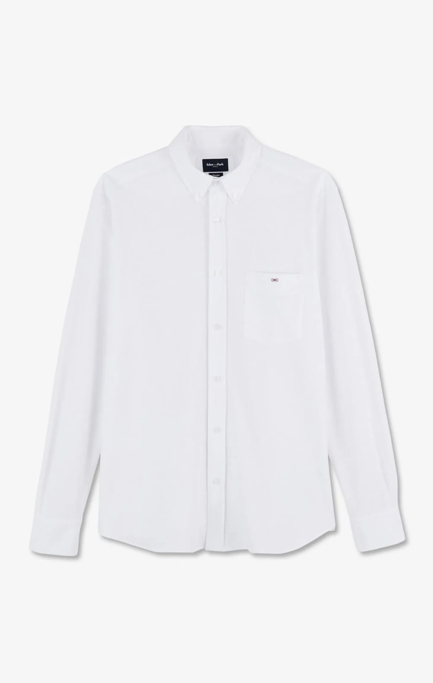 Chemise En Coton Pinpoint Blanc