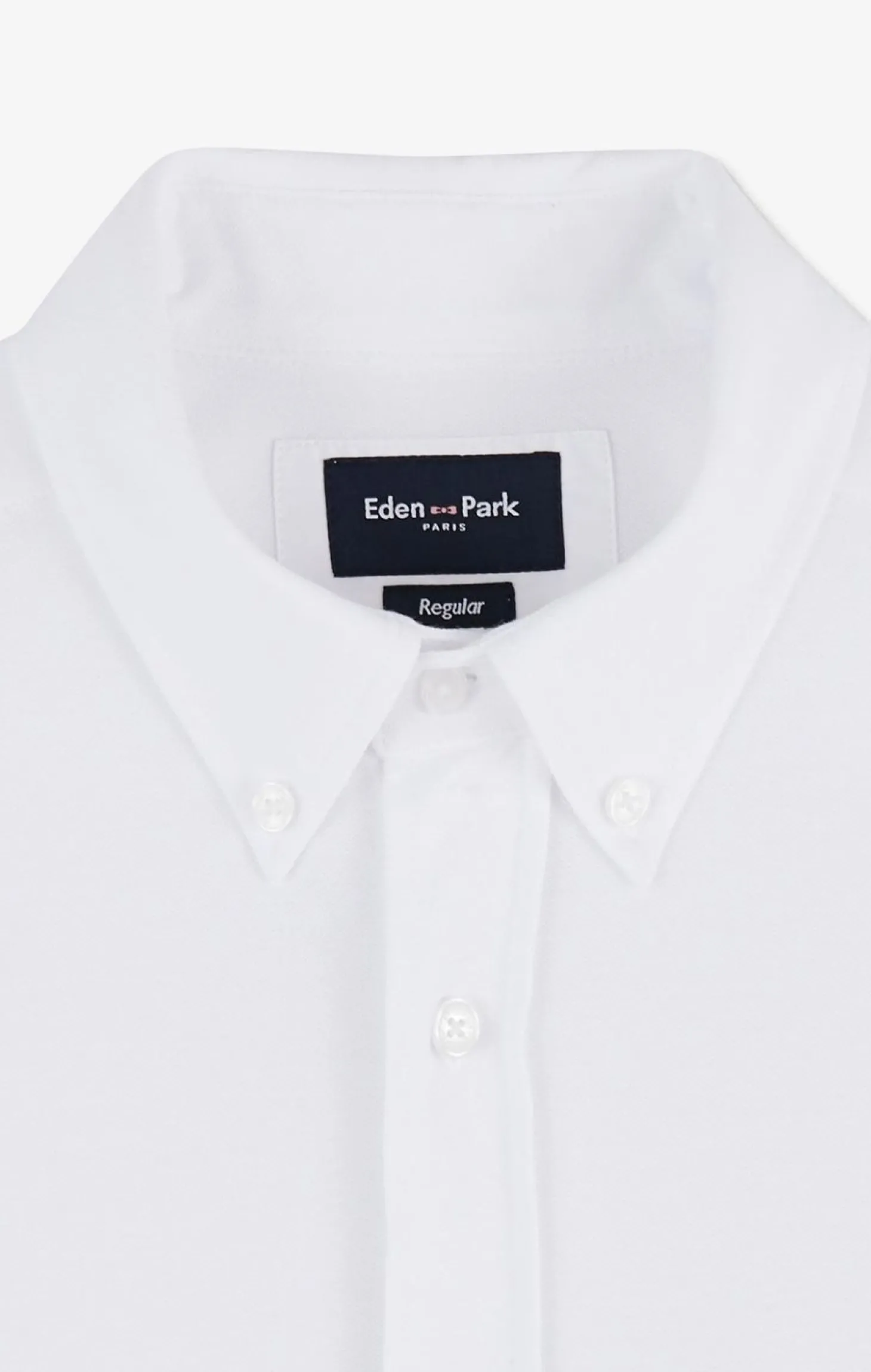 Chemise En Coton Pinpoint Blanc