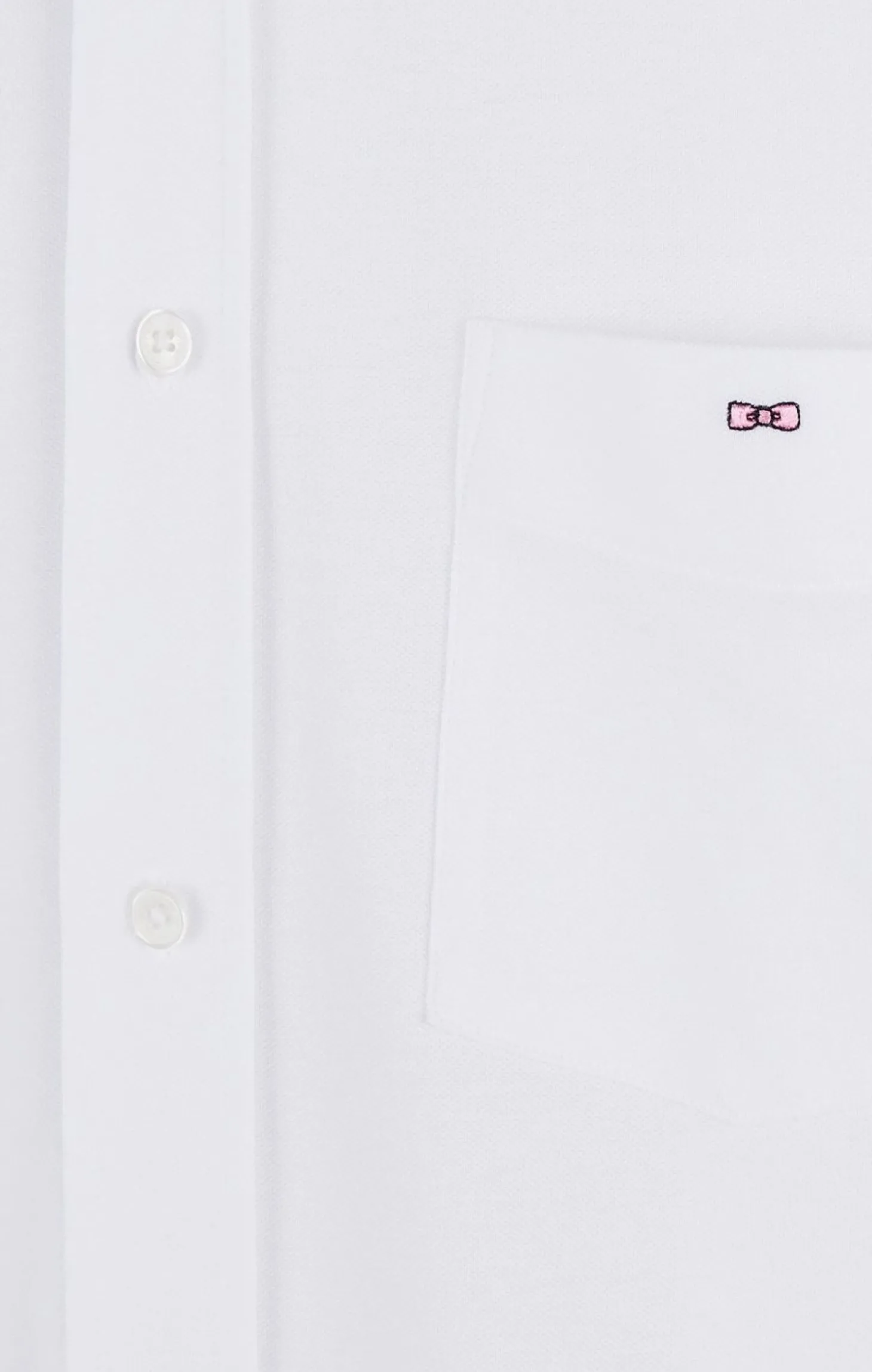 Chemise En Coton Pinpoint Blanc
