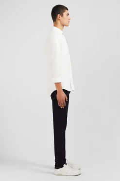 Chemise En Coton Pinpoint Blanc