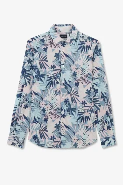 Chemise En Voile De Coton A Motif Tropical