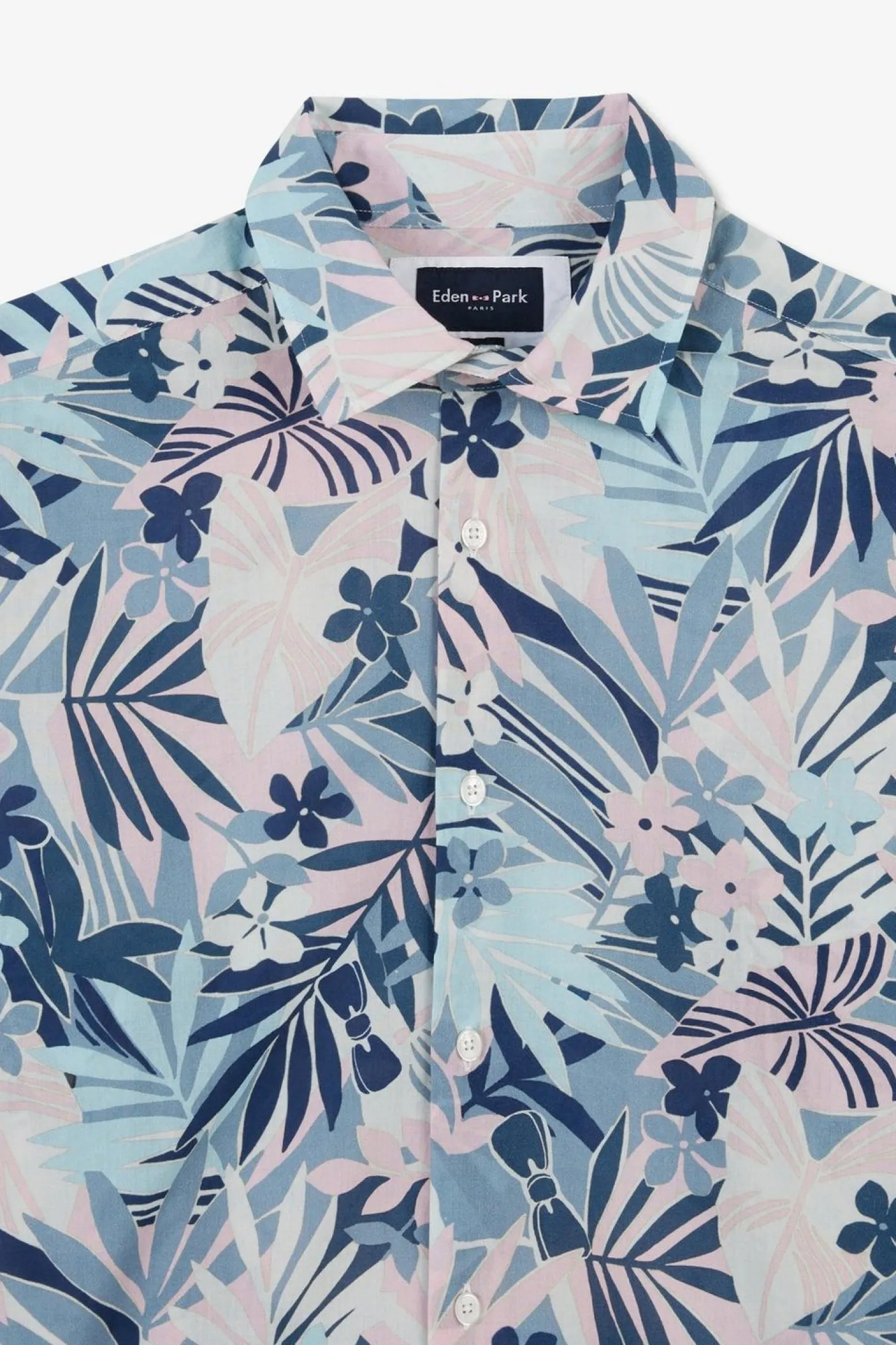 Chemise En Voile De Coton A Motif Tropical