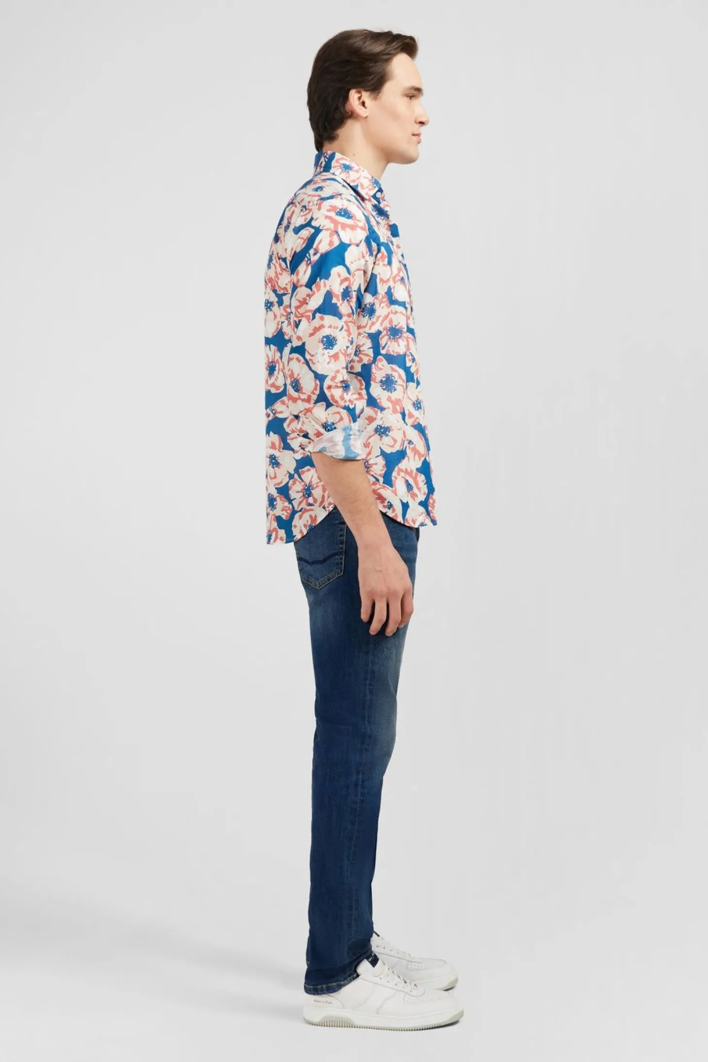 Chemise En Voile De Coton Imprimee Larges Fleurs