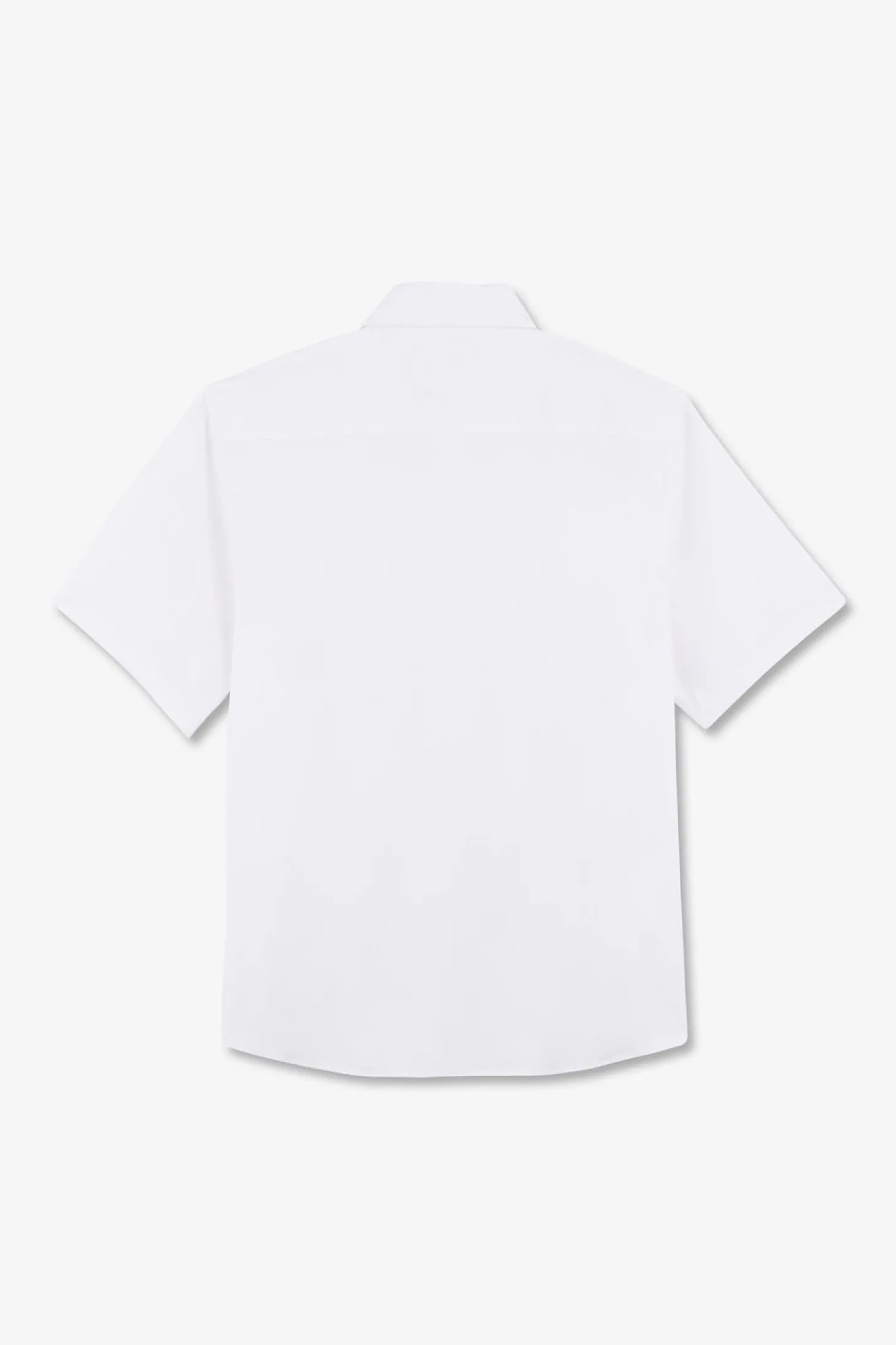 Chemise Manches Courtes Blanche Coupe Oversized