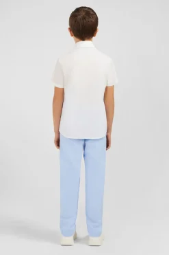 Chemise Manches Courtes En Coton Blanc