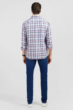 Chemise Rose A Carreaux
