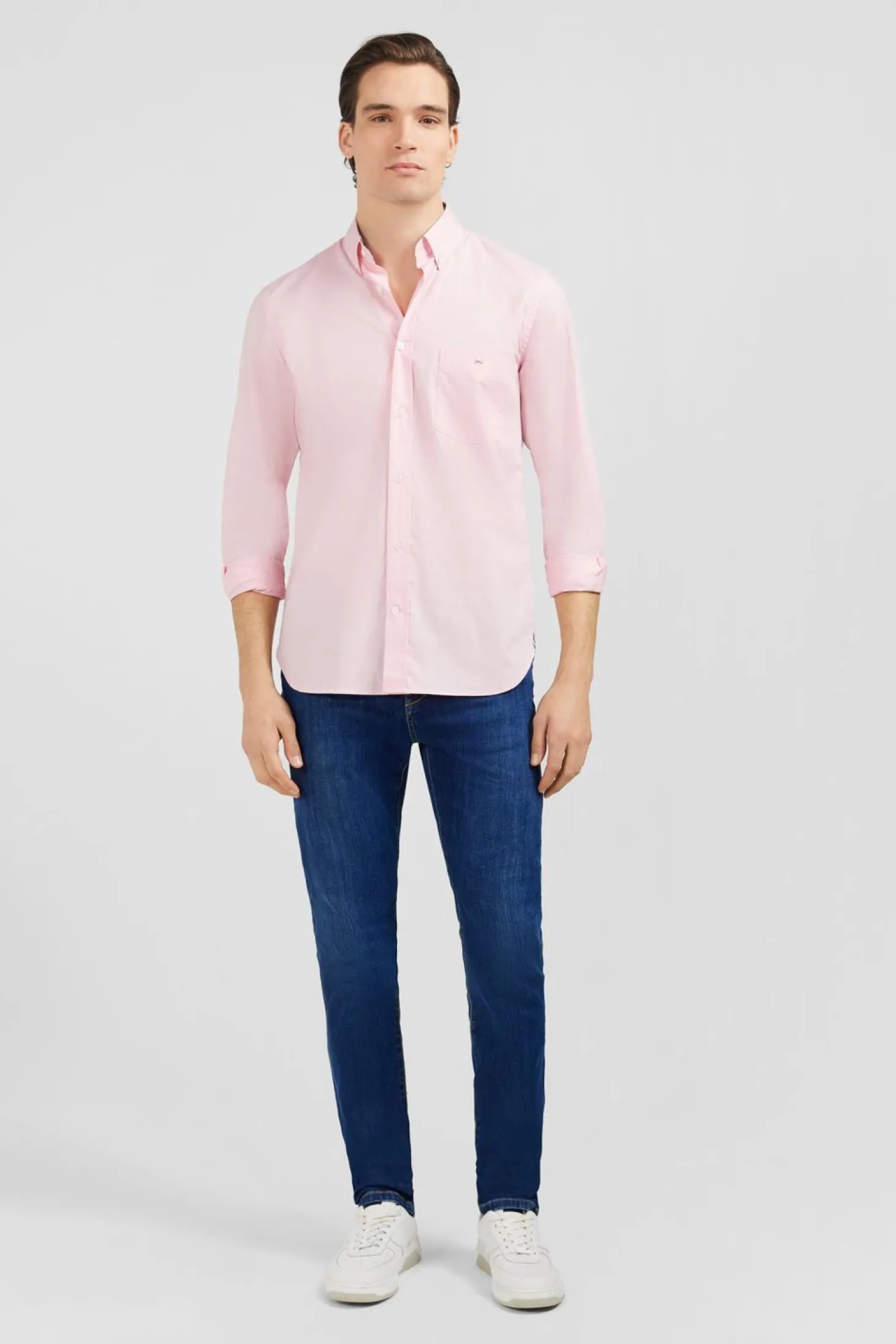 Chemise Rose A Coudieres Fleuries