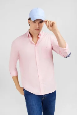 Chemise Rose A Coudieres Fleuries