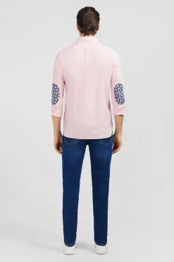 Chemise Rose A Coudieres Fleuries