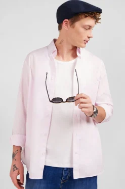 Chemise Rose A Rayures