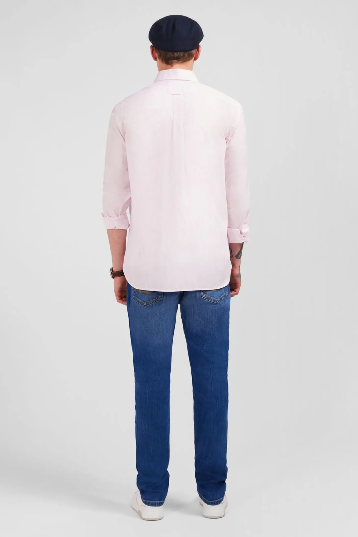 Chemise Rose A Rayures