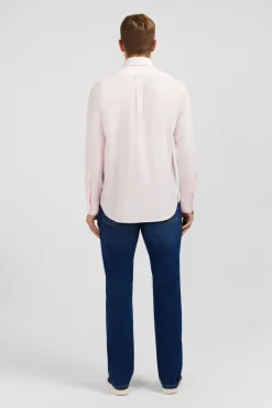 Chemise Rose En Coton Dobby