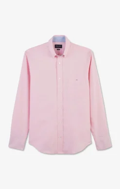 Chemise Rose Unie En Coton