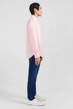 Chemise Rose Unie En Coton