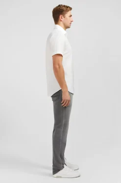 Chemisette Blanche A Details Exclusifs Fleuris