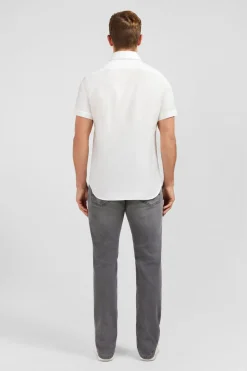 Chemisette Blanche A Details Exclusifs Fleuris