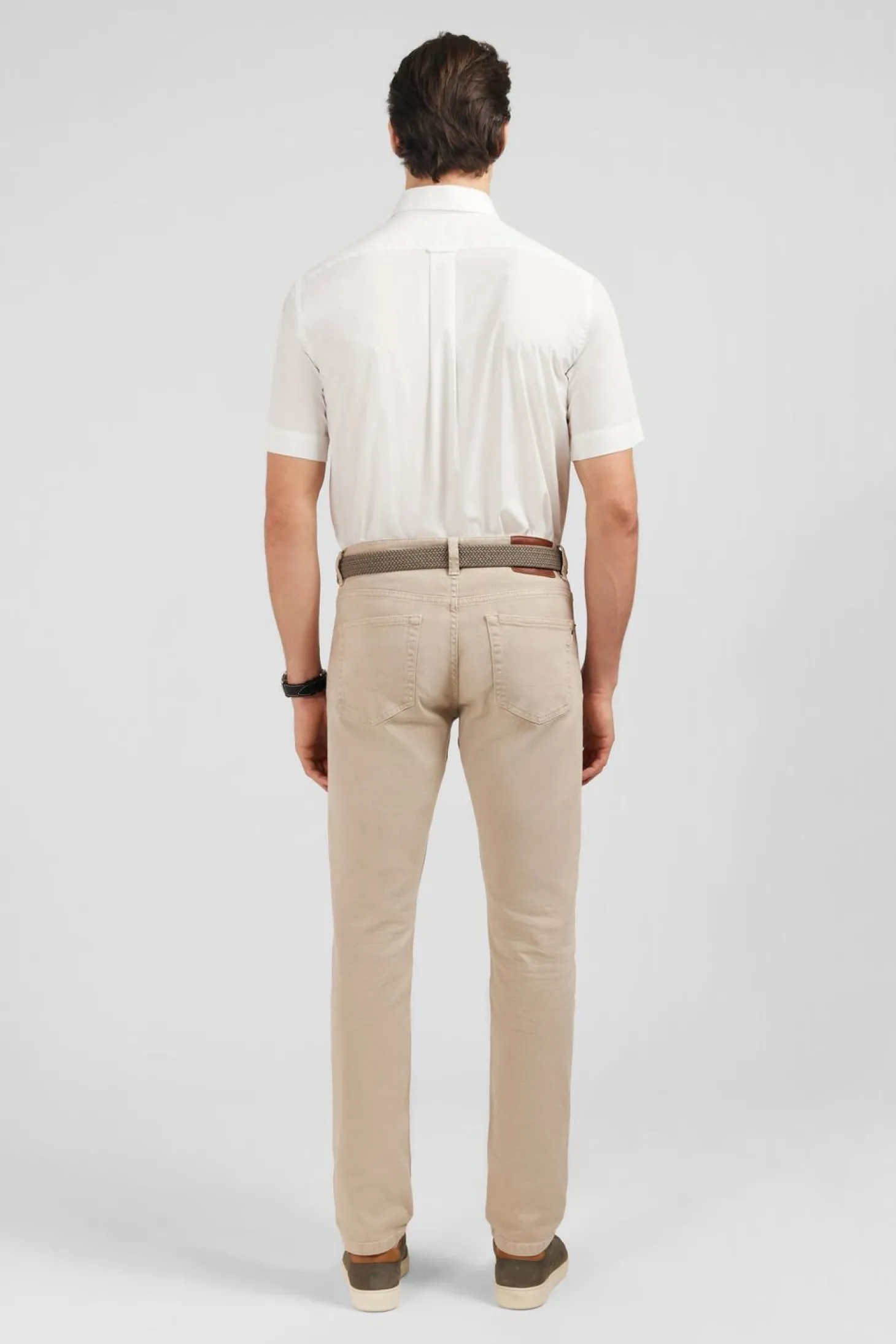 Chemisette Blanche En Coton Dobby