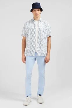 Chemisette Blanche Imprimee Exclusif Fleurs