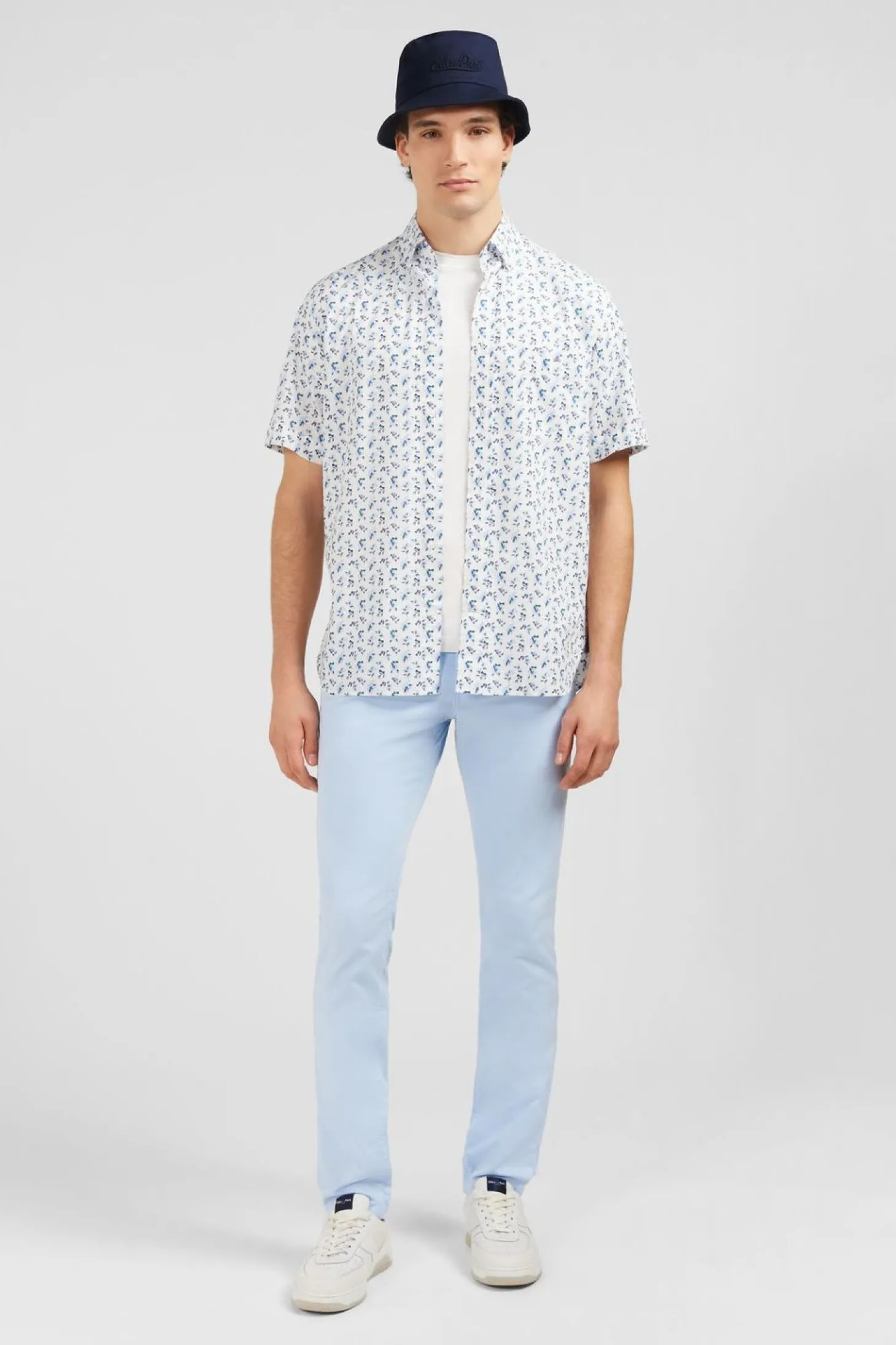 Chemisette Blanche Imprimee Exclusif Fleurs