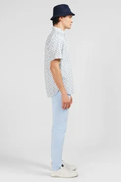 Chemisette Blanche Imprimee Exclusif Fleurs