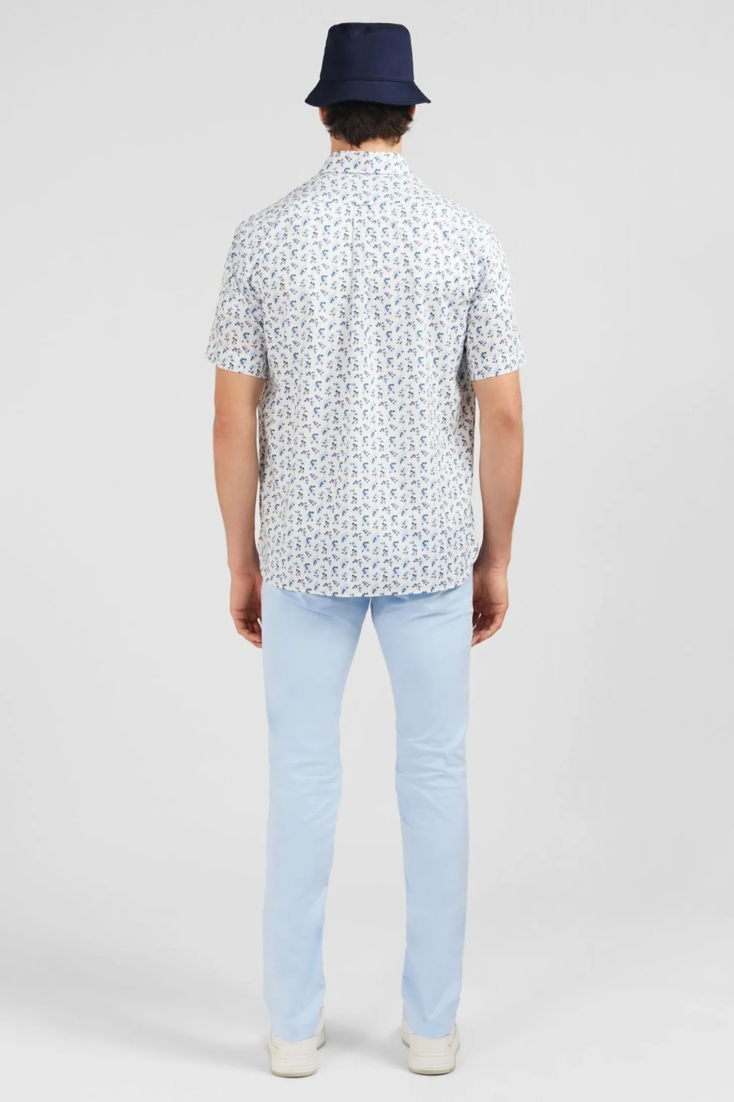Chemisette Blanche Imprimee Exclusif Fleurs