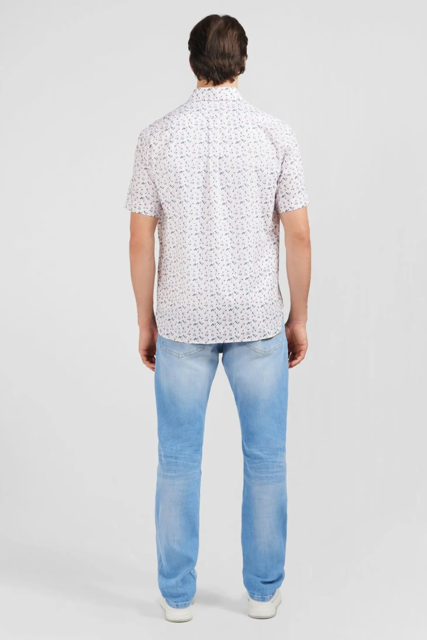 Chemisette Blanche Imprimee Exclusif Fleurs