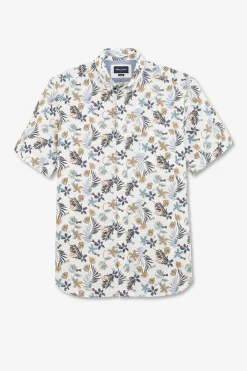 Chemisette Blanche Imprimee Exclusif Fleurs