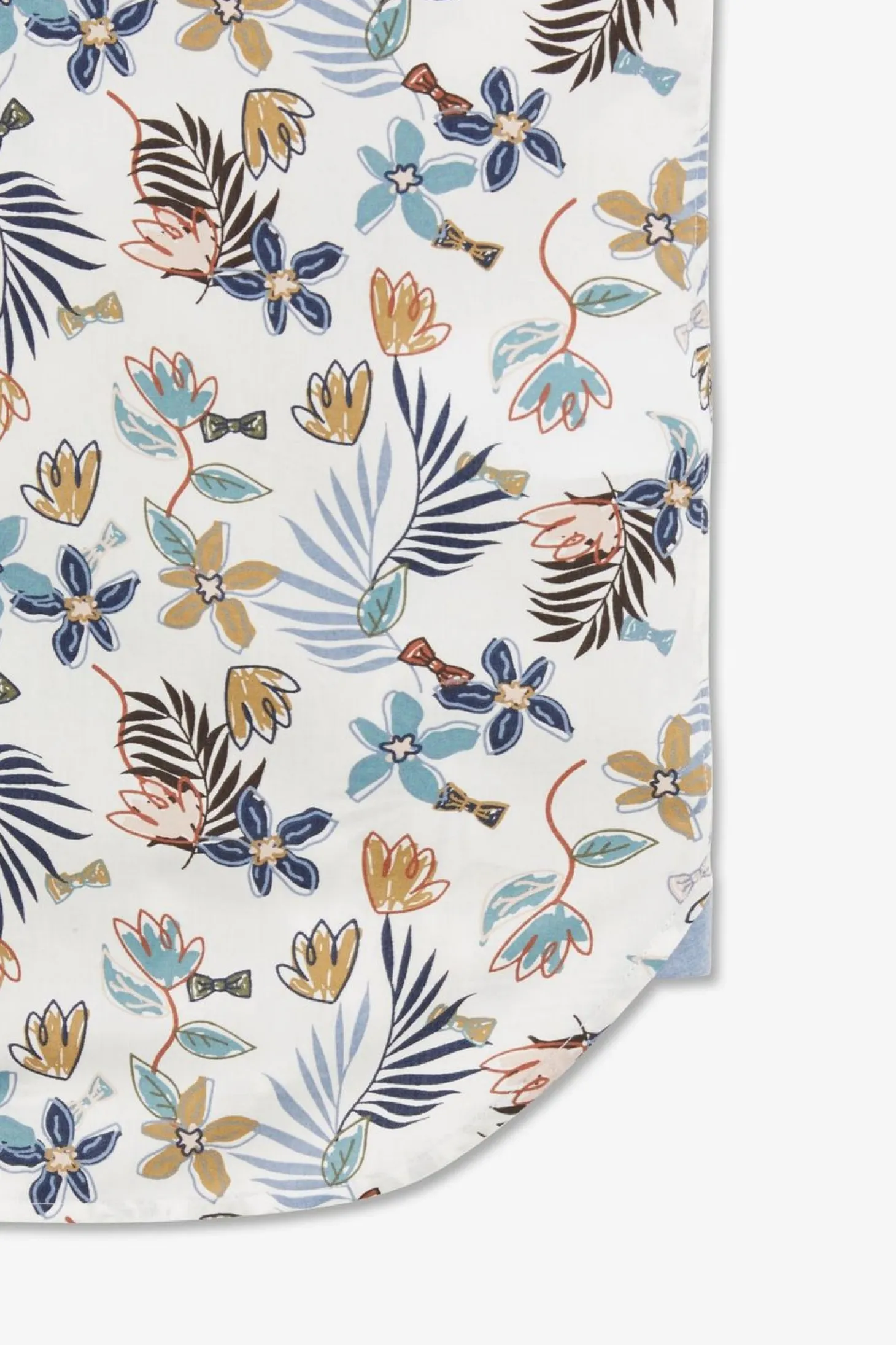 Chemisette Blanche Imprimee Exclusif Fleurs