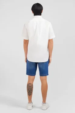 Chemisette Blanche Unie En Coton