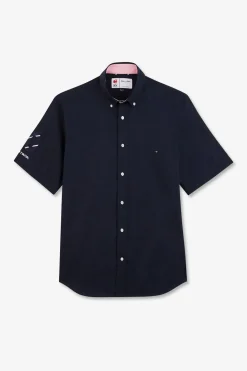 Chemisette Bleu Marine Brodee Xv De France