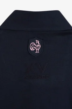Chemisette Bleu Marine Brodee Xv De France