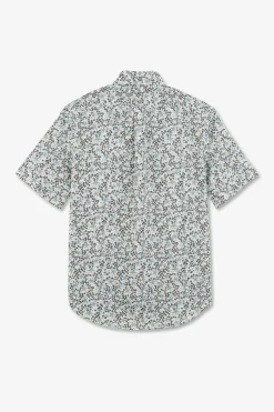 Chemisette En Coton Imprime Ecru Coupe Regular