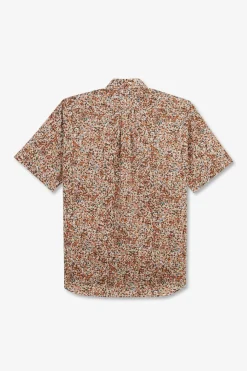 Chemisette Marron Imprimee Fleurs