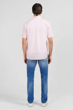 Chemisette Rose En Coton Dobby