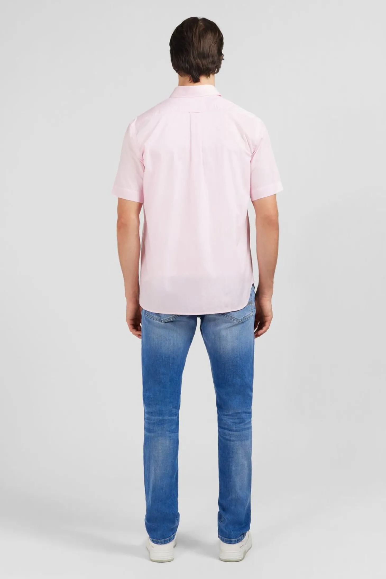 Chemisette Rose En Coton Dobby