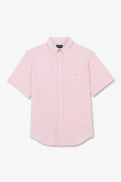 Chemisette Rose En Coton Dobby