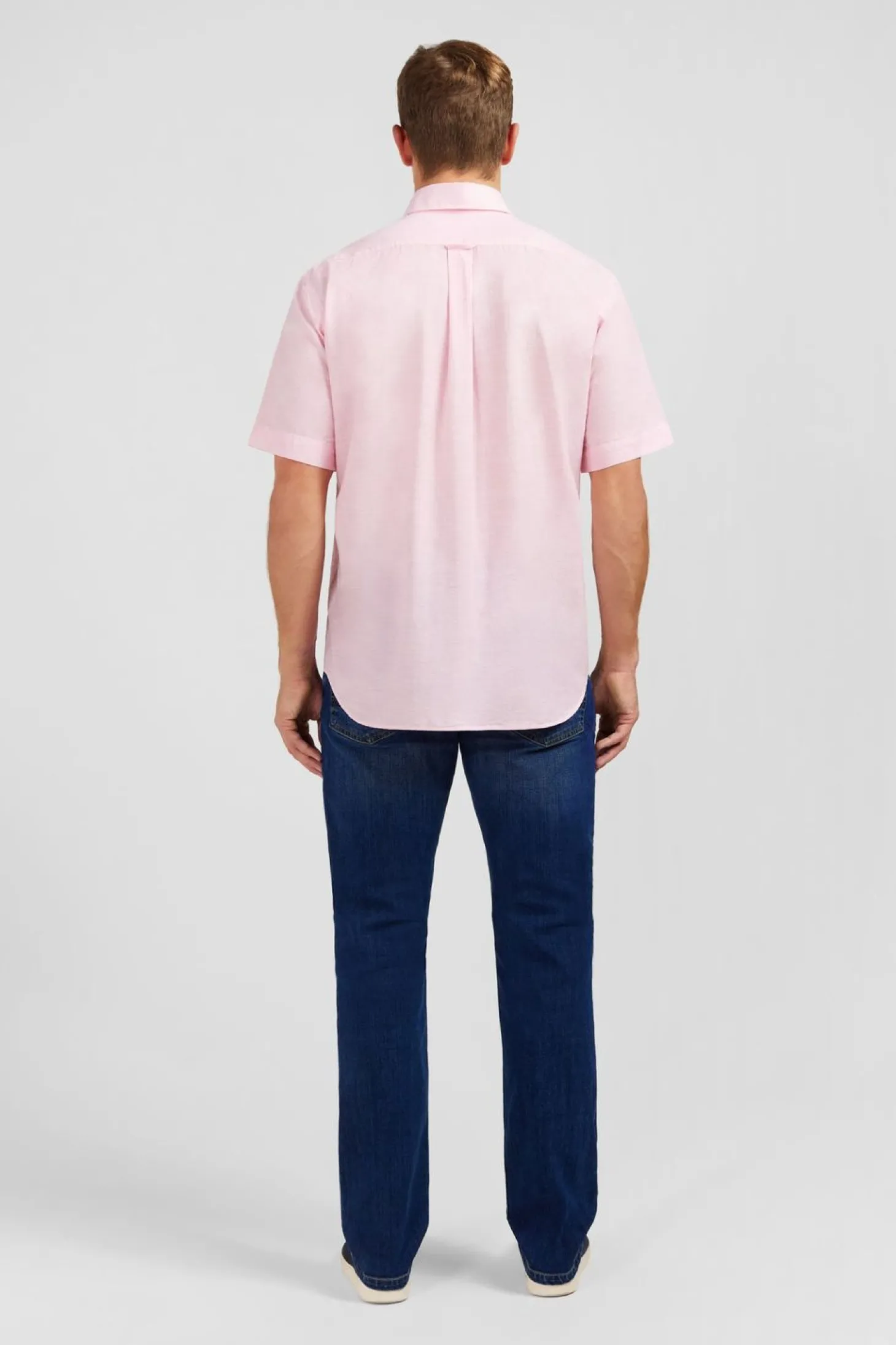 Chemisette Rose En Coton Dobby