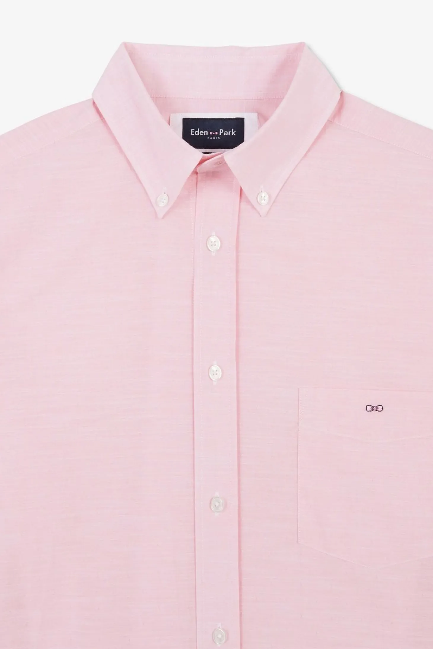 Chemisette Rose En Coton Dobby