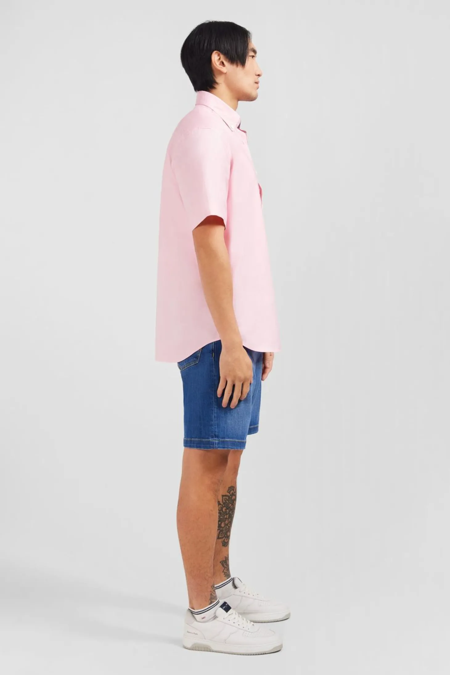 Chemisette Rose Unie En Coton