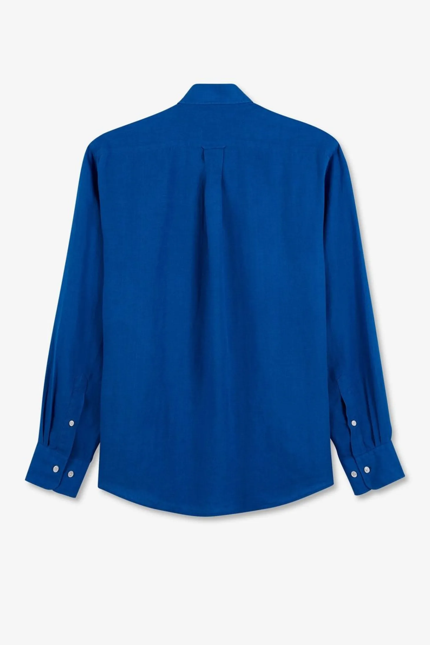 Chemise Unie Bleue En Lin