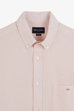 Chemise Unie Rose En Lin