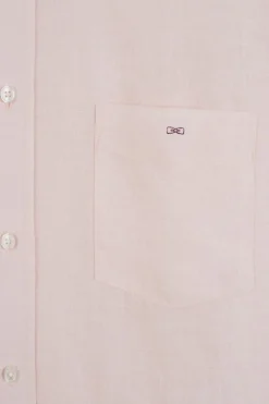 Chemise Unie Rose En Lin