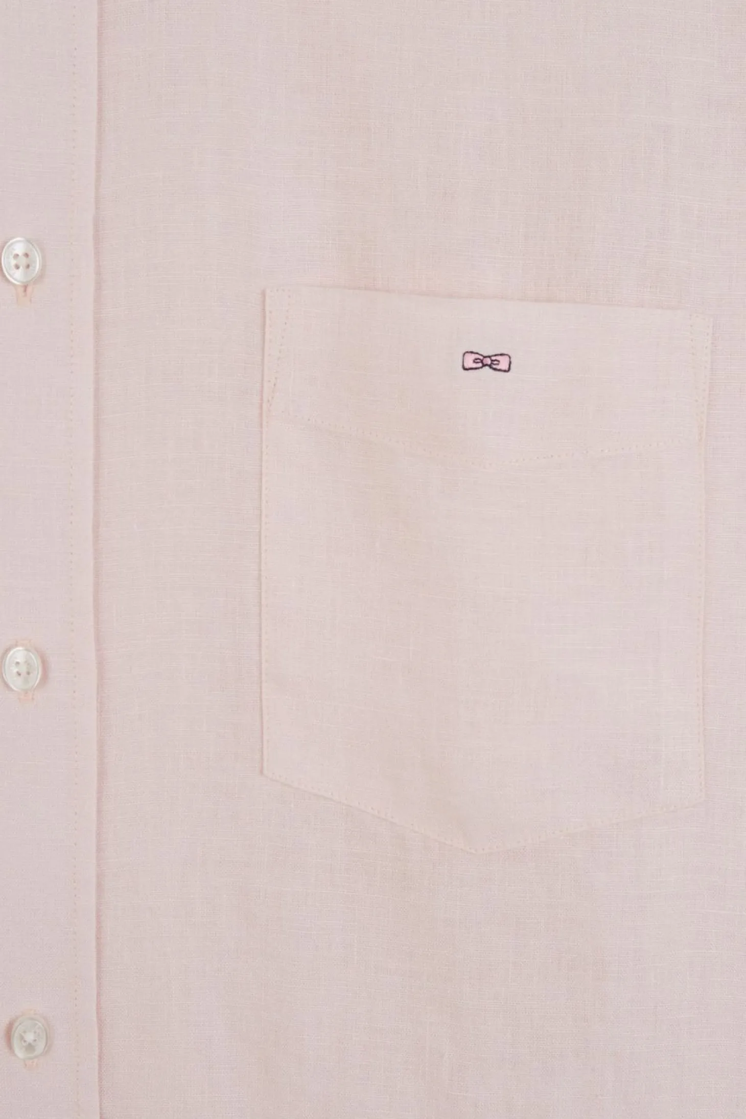 Chemise Unie Rose En Lin
